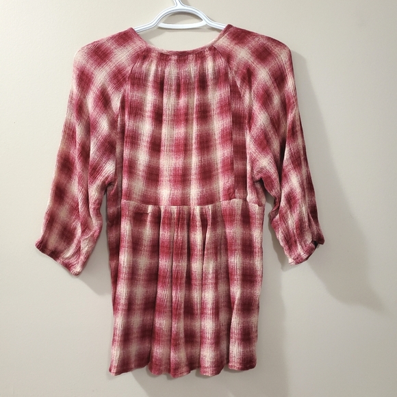 Maeve - Cavalon Plaid Blouse - Size XS - Picture 8 of 10